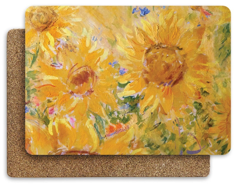 Салфетки сервировочные "Подсолнухи" прямоугольные