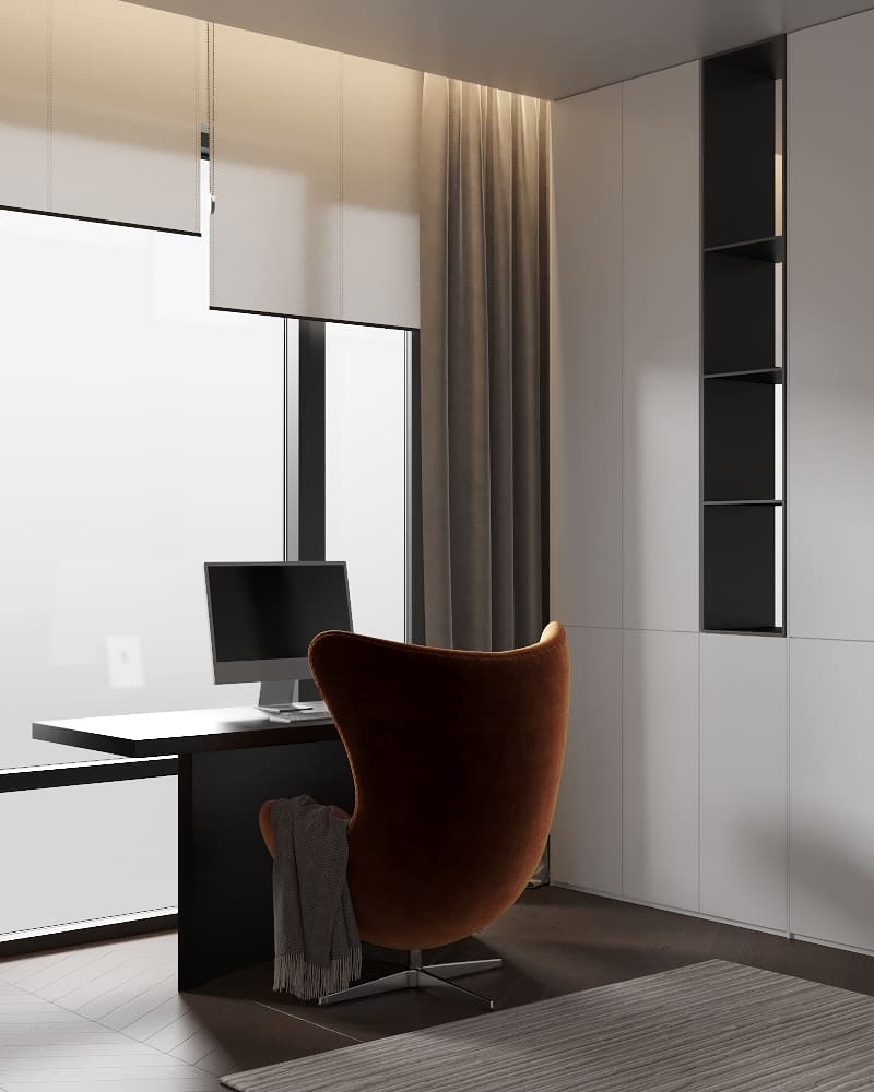 Кабинет, квартира 88 м² в ЖК Остров