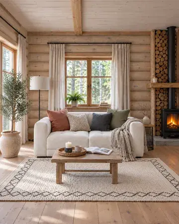 Диван CHALET, общий план гостиной