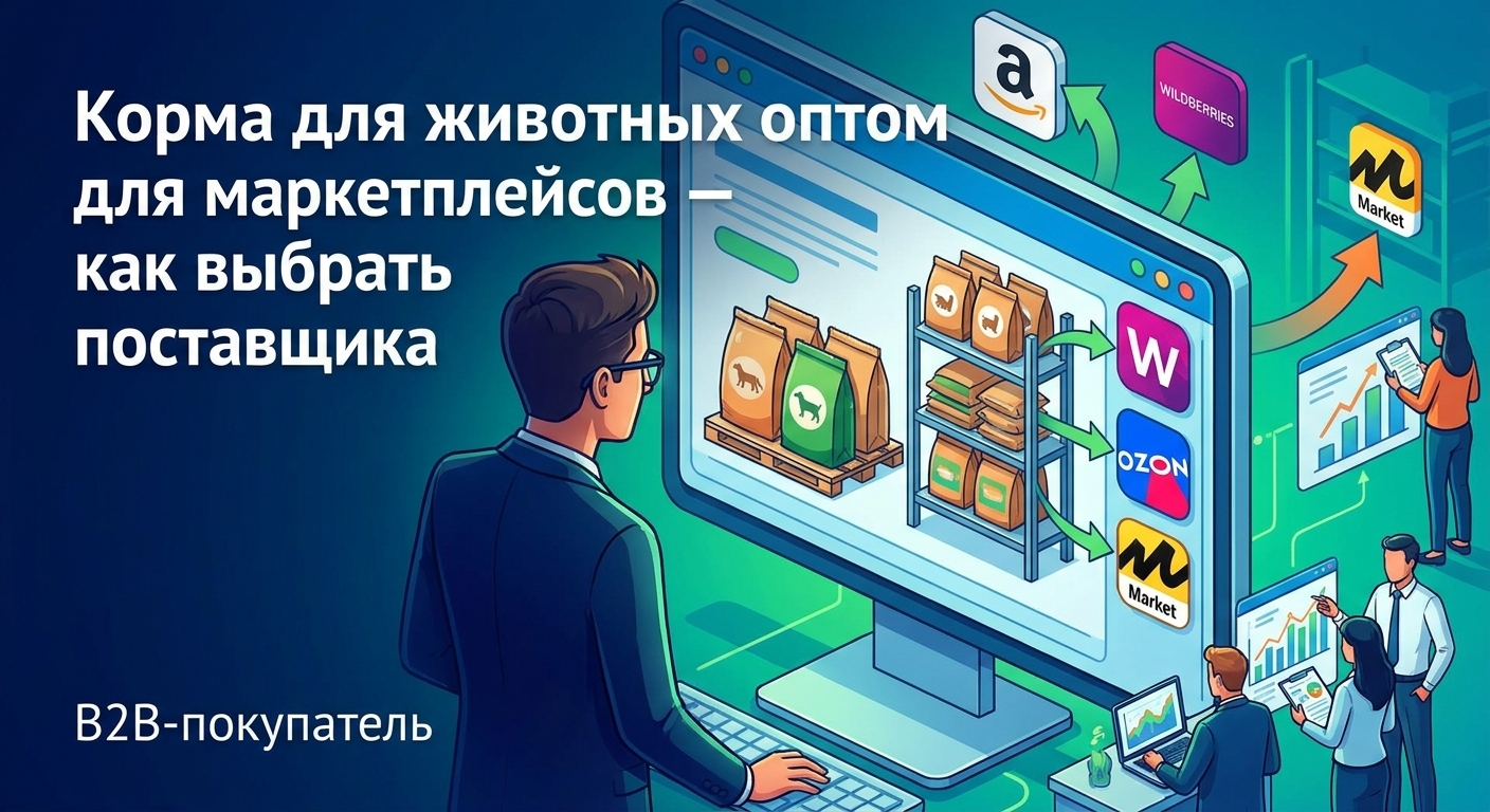 Корма для животных оптом для маркетплейсов