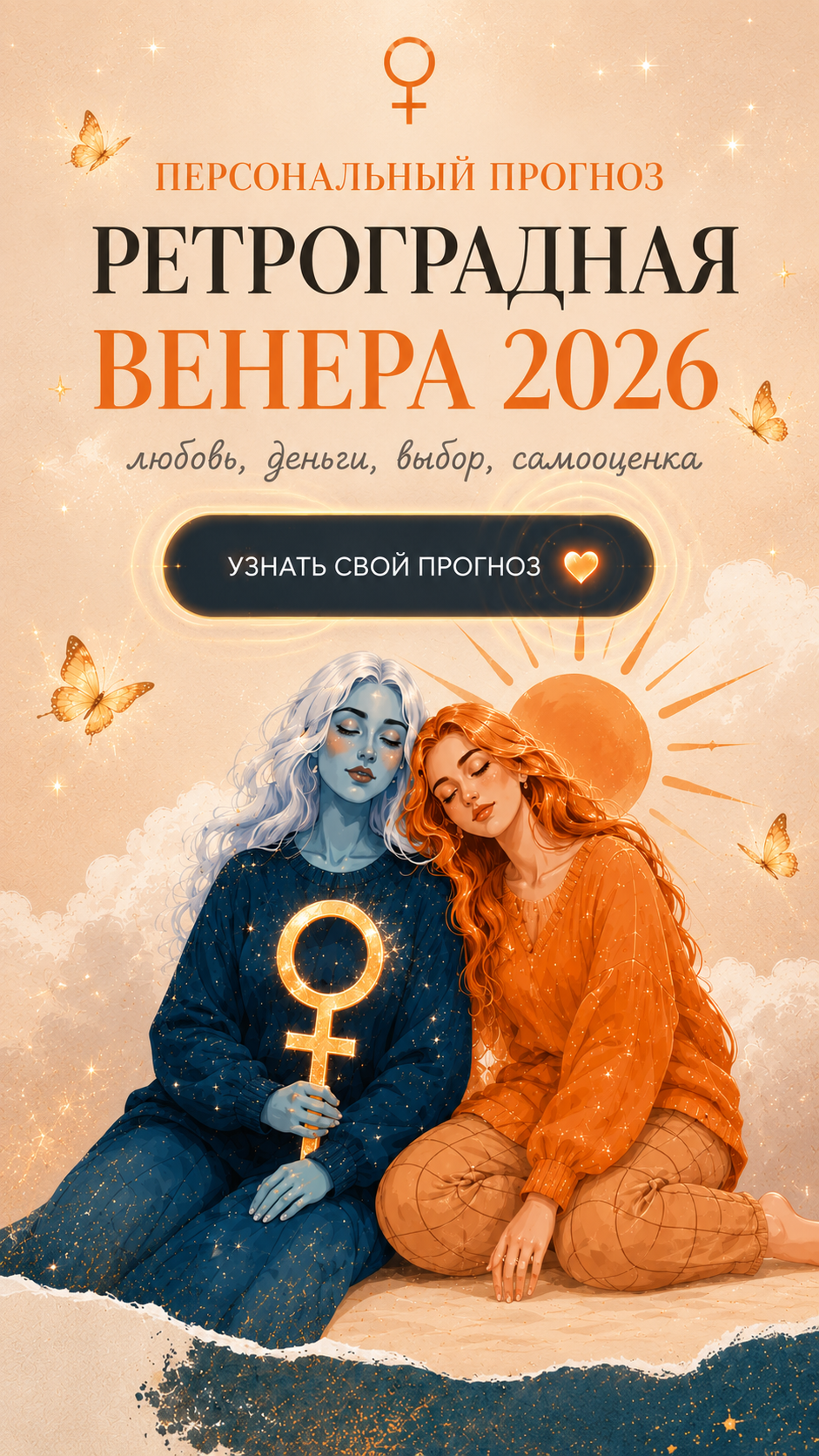 Персональный прогноз Ретроградная Венера 2026