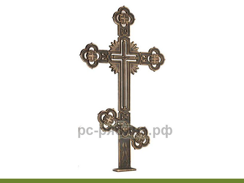Крест на могилу металлический