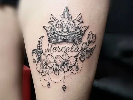 Татуировка корона, как символ власти.