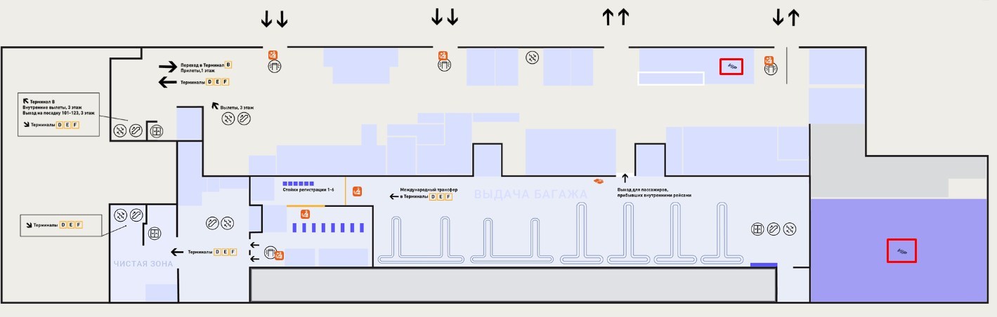 Шереметьево терминал б схема терминала внутри