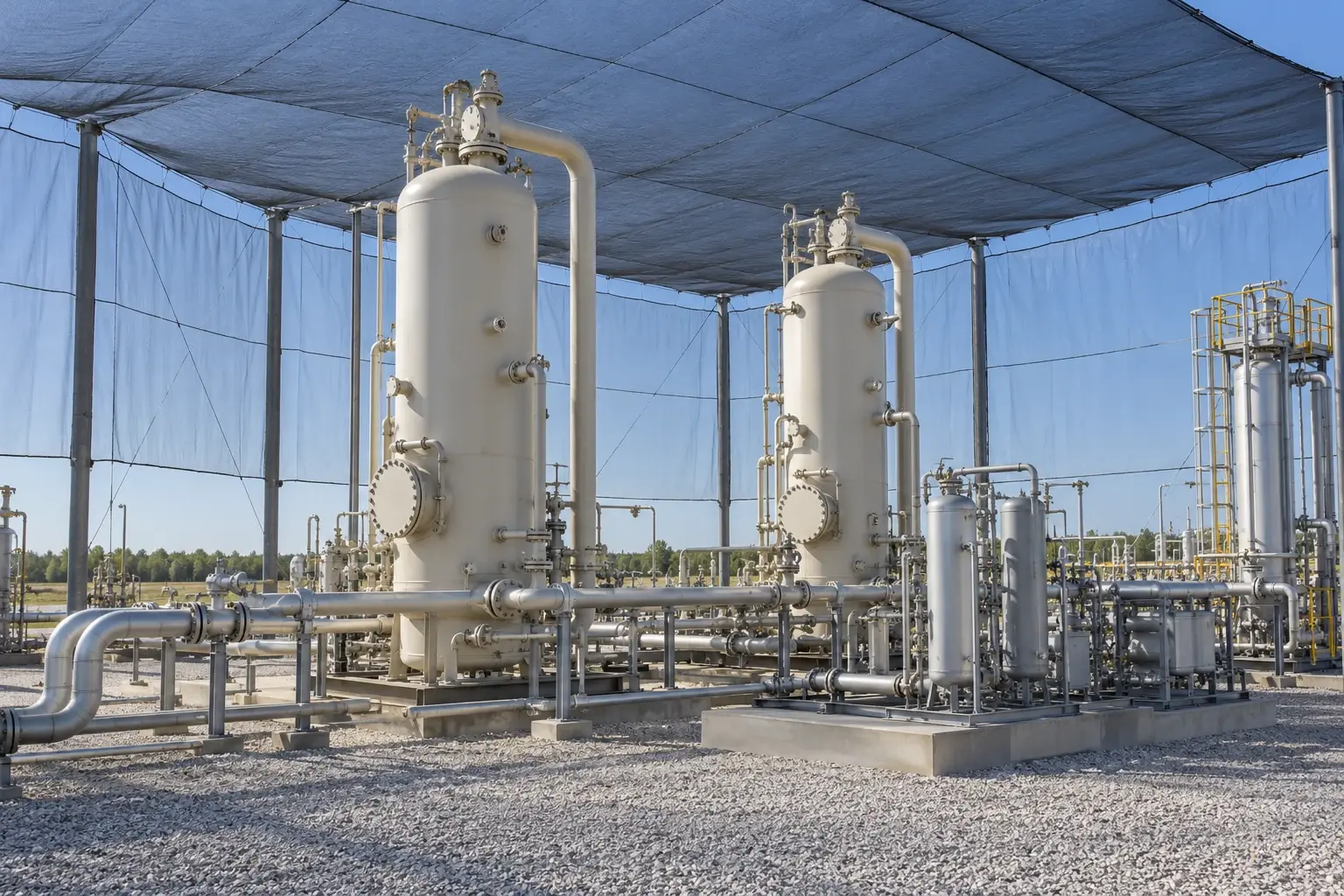 Оборудование подготовки и очистки газа