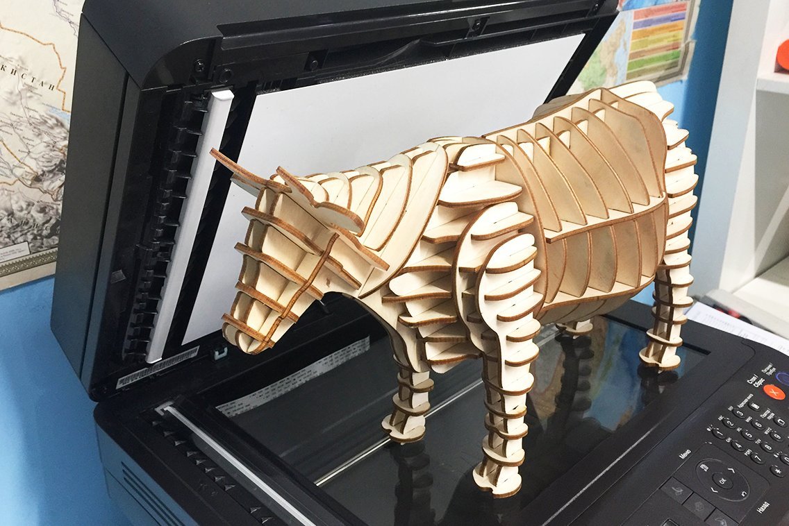 Конструктор корова из фанеры