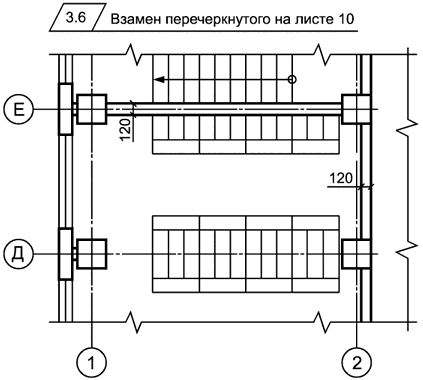 Рисунок М.3 — Обозначение замены изображения с другого листа