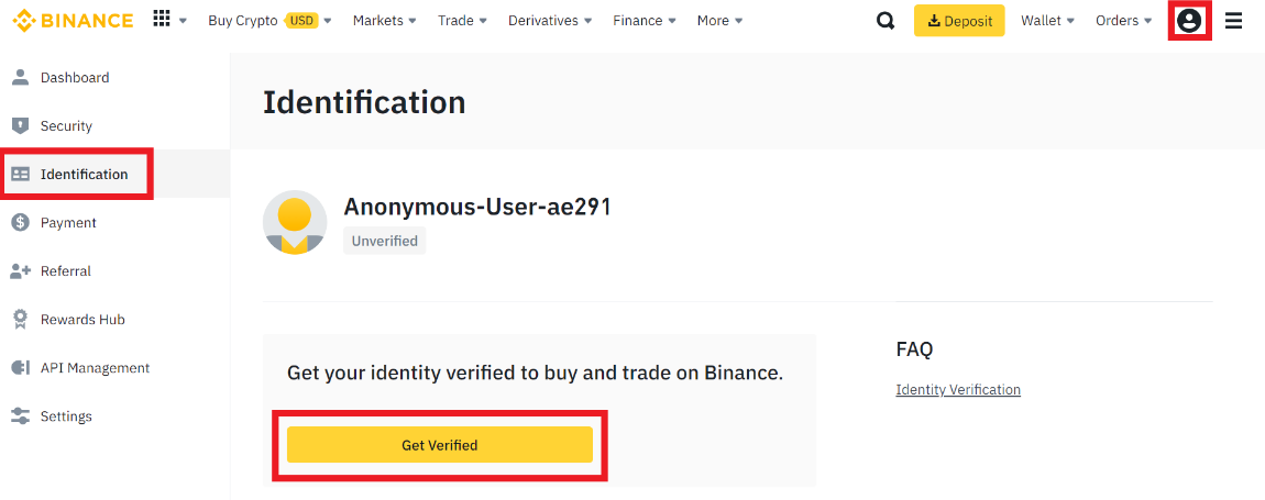 Binance KYC process