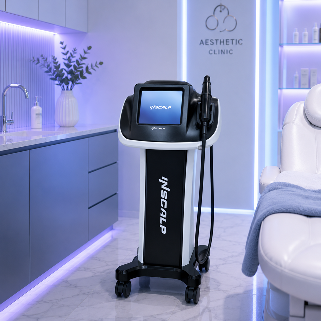 INSCALP, аппарат в кабинете