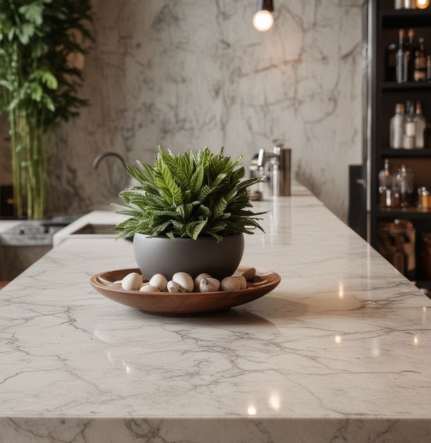 Столешница из искусственного камня для ванной и кухни в Москве