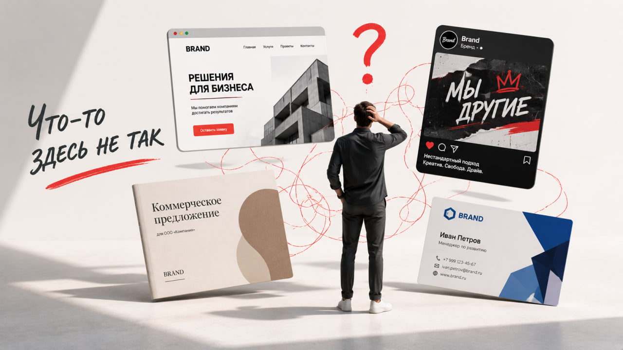 Несобранный образ бренда снижает доверие клиента
