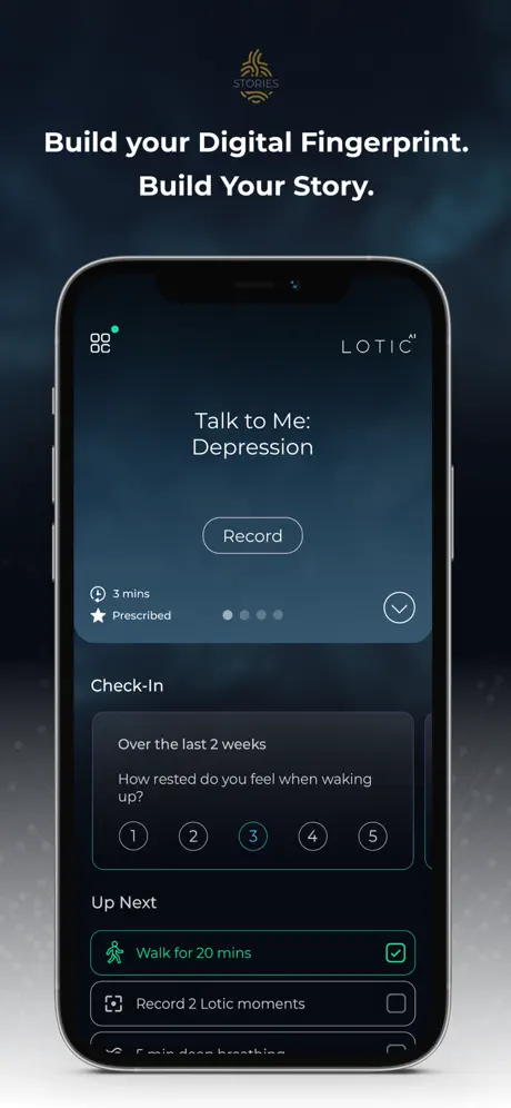 Lotic — Удалённый психолог: Специалист работает с записями и видит изменения между встречами.