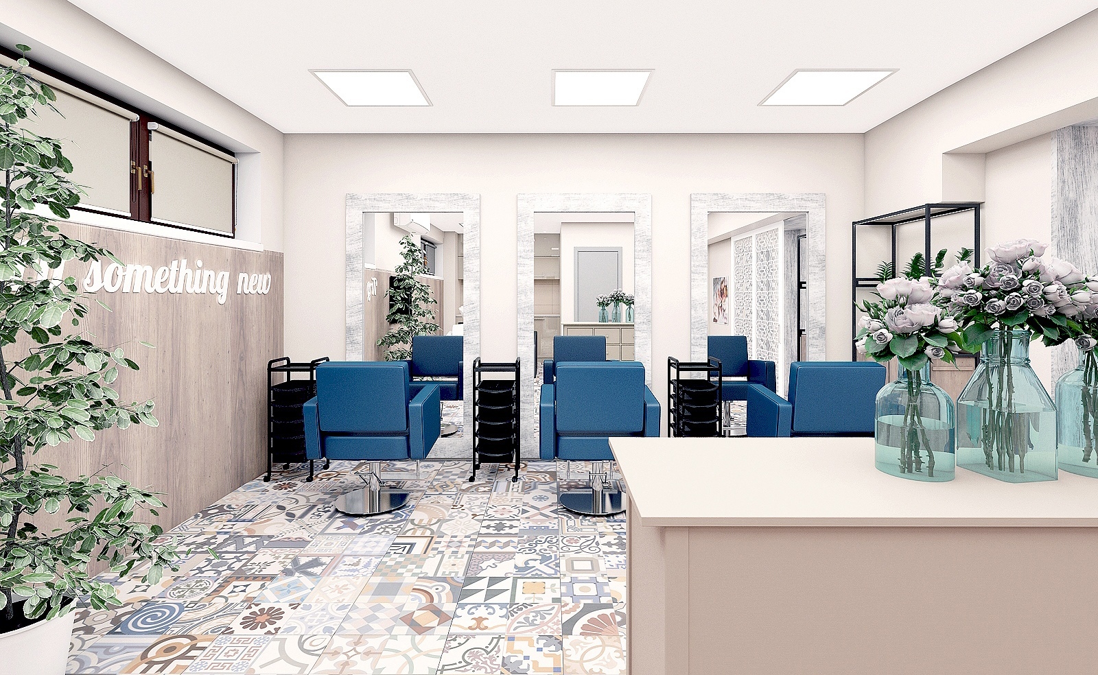 Фото 1. Дизайн салона красоты Esthetic Room 80м2