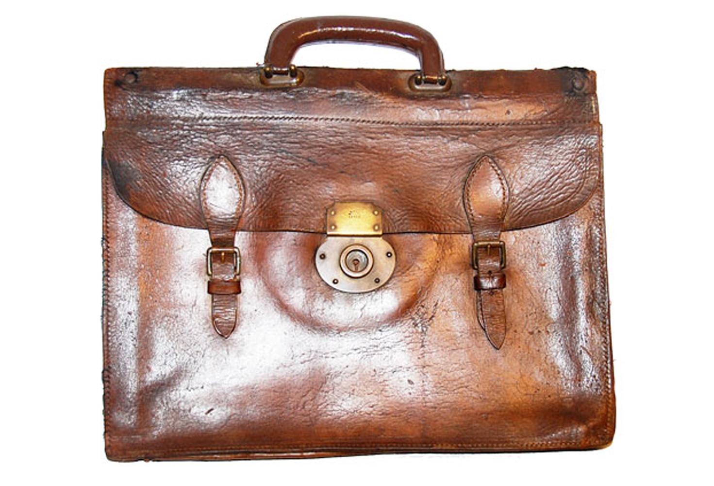 Старый кожаный портфель