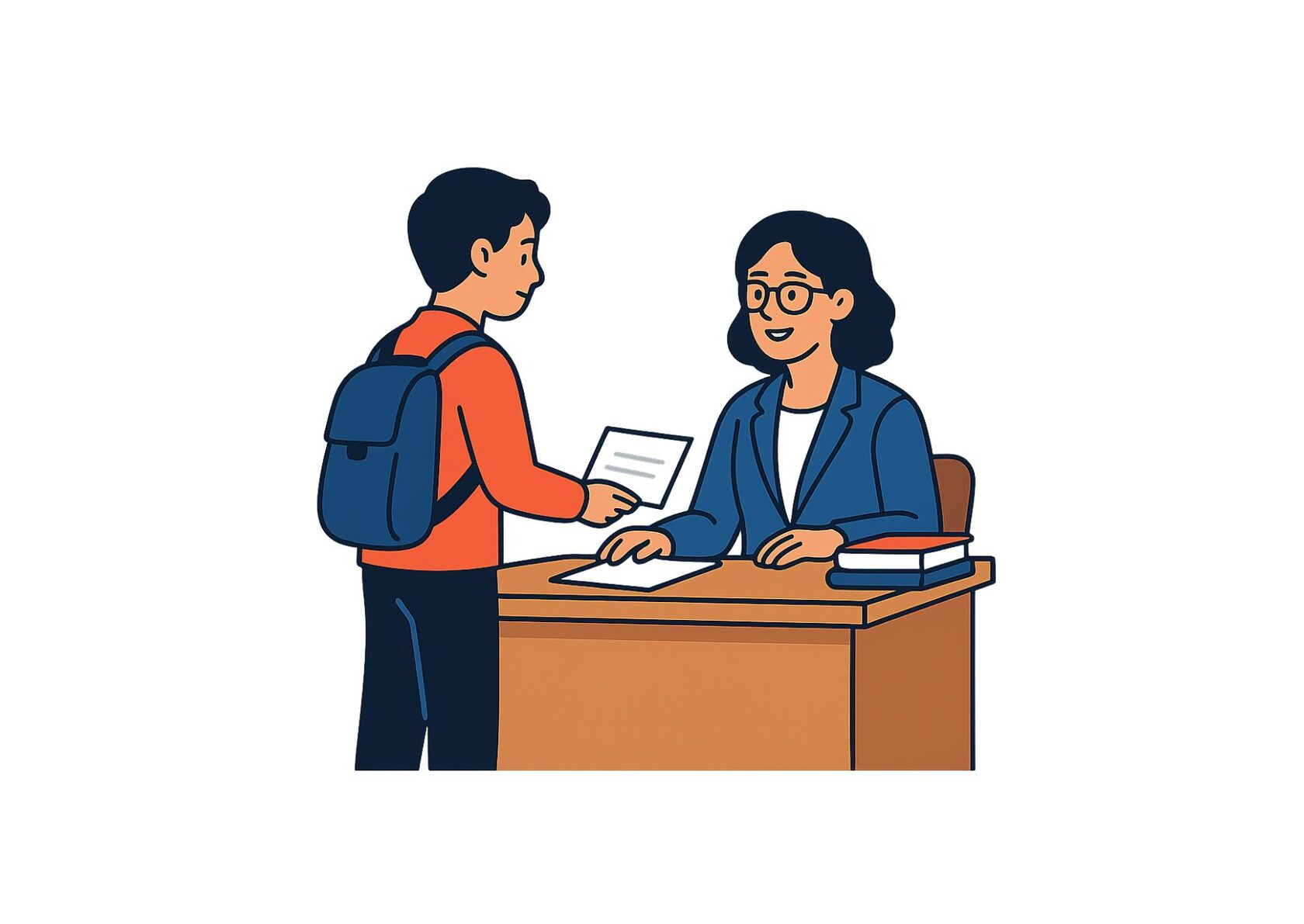turn in an assignment