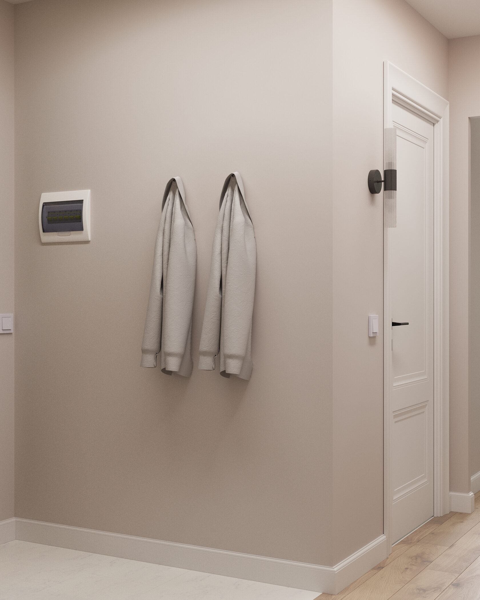 вешалка для одежды в коридоре