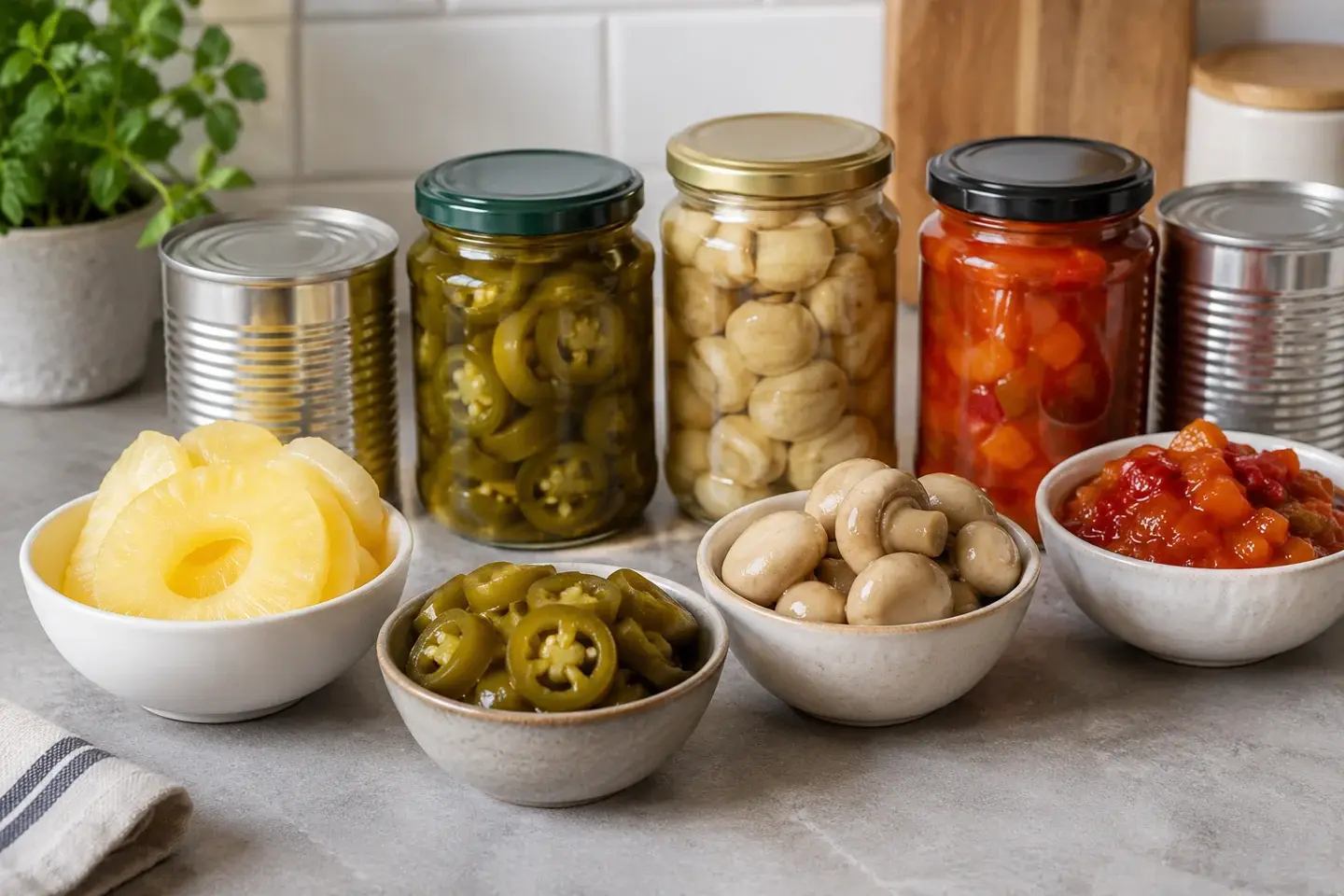 Консервированные продукты — пример ассортимента