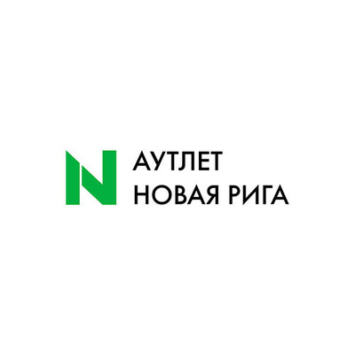 Логотип Аутлет Новая Рига — кейс рекламы на Smart TV