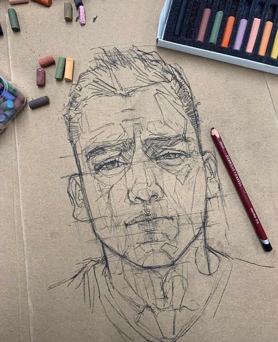 Как нарисовать лицо карандашом поэтапно