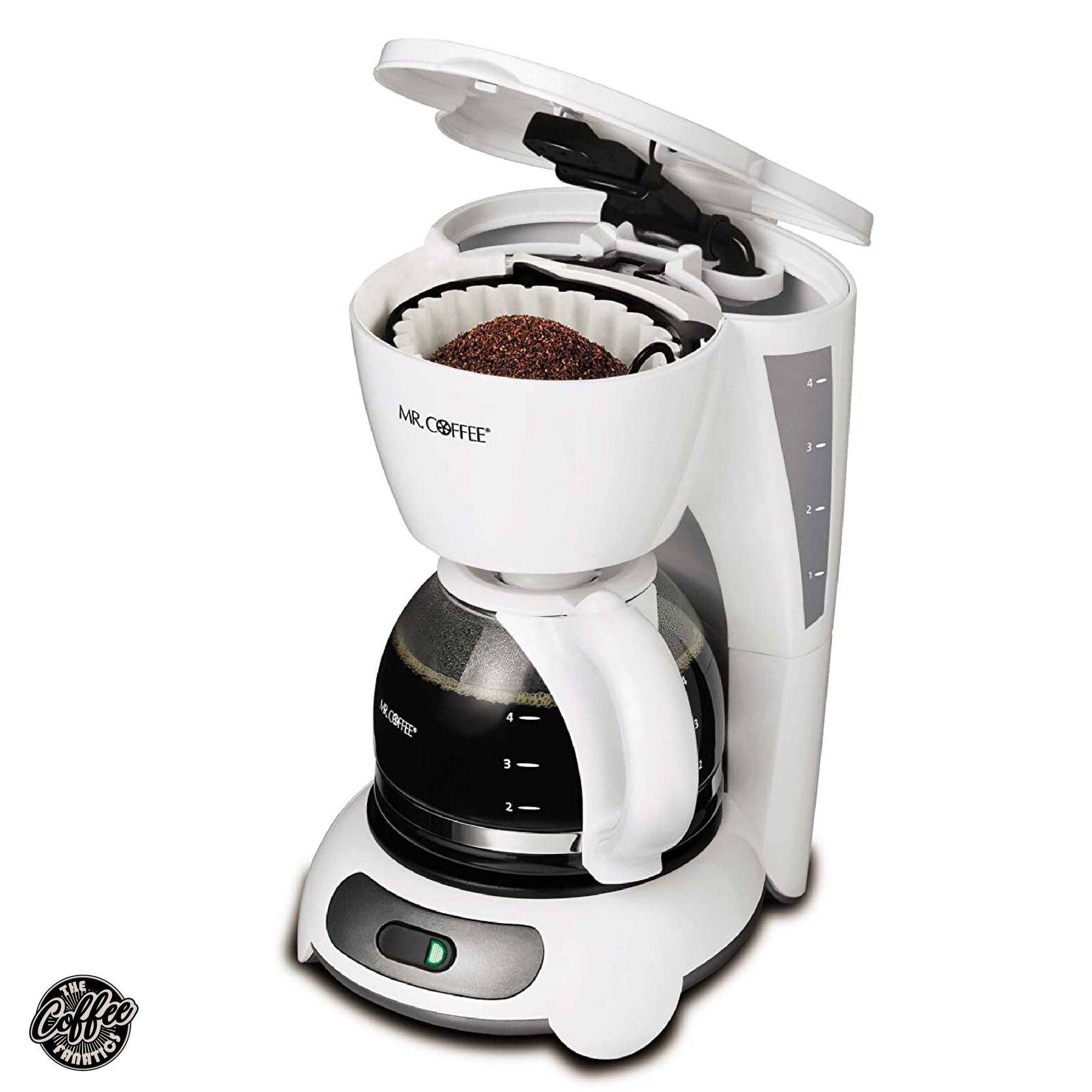 Mr. Coffee 4-Cup Coffee Maker, White - DR4-RB (Used)