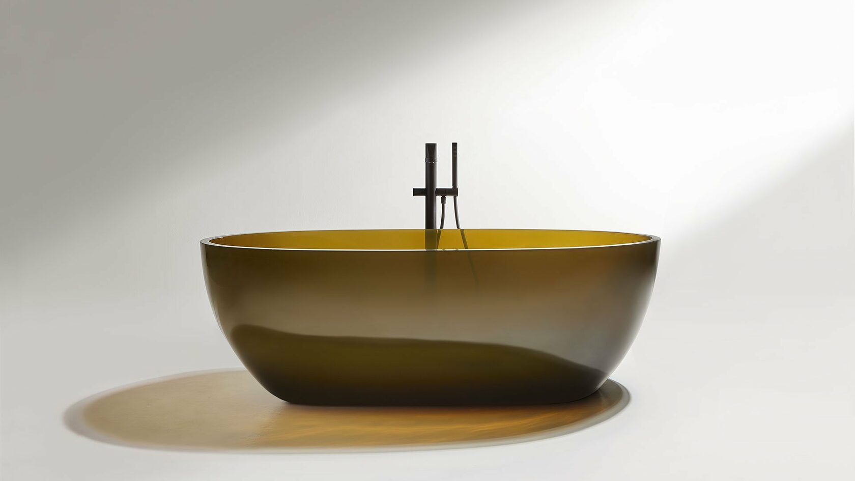 Antonio Lupi Reflex ванна овальная из материала Cristalmood.