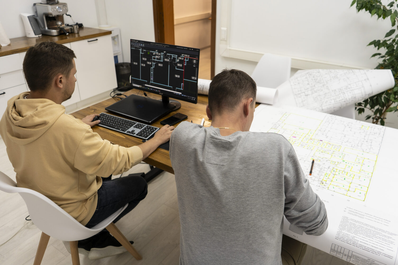 Этап работы над проектов в офисе нашей компании