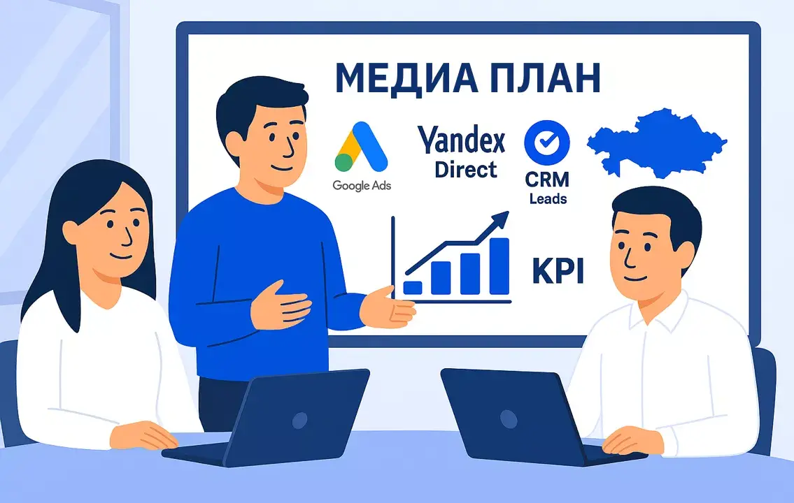 Специалисты маркетингового агентства Метриум разрабатывают план рекламной кампании