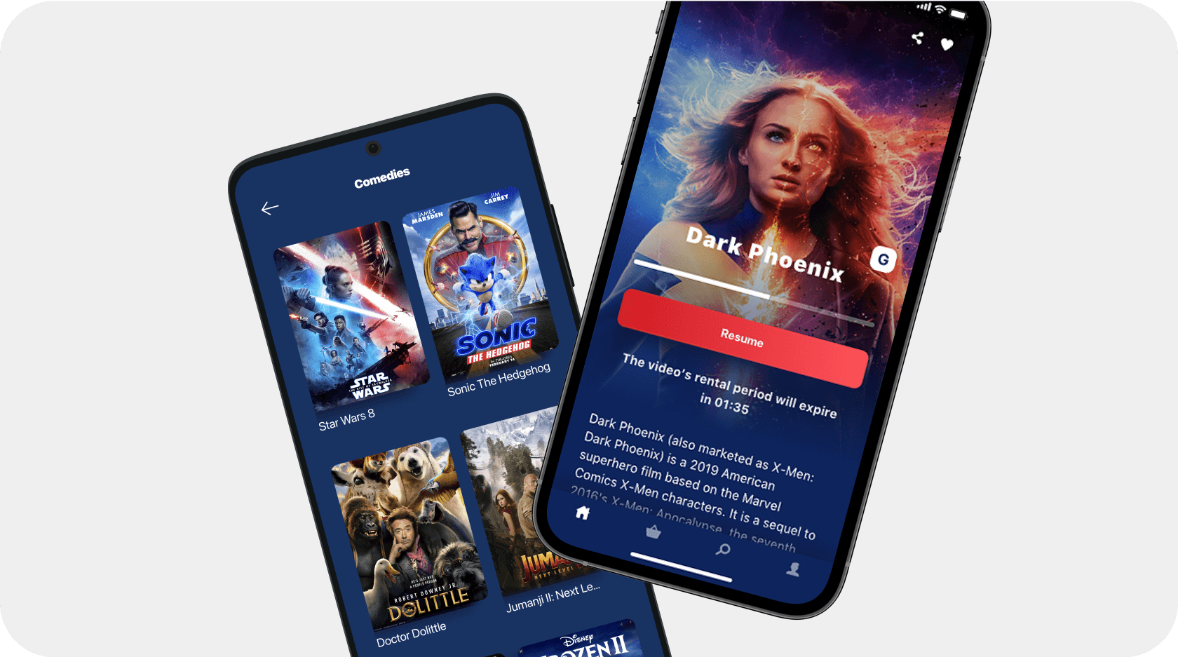 интернет-ТВ ios android приложения на телефон