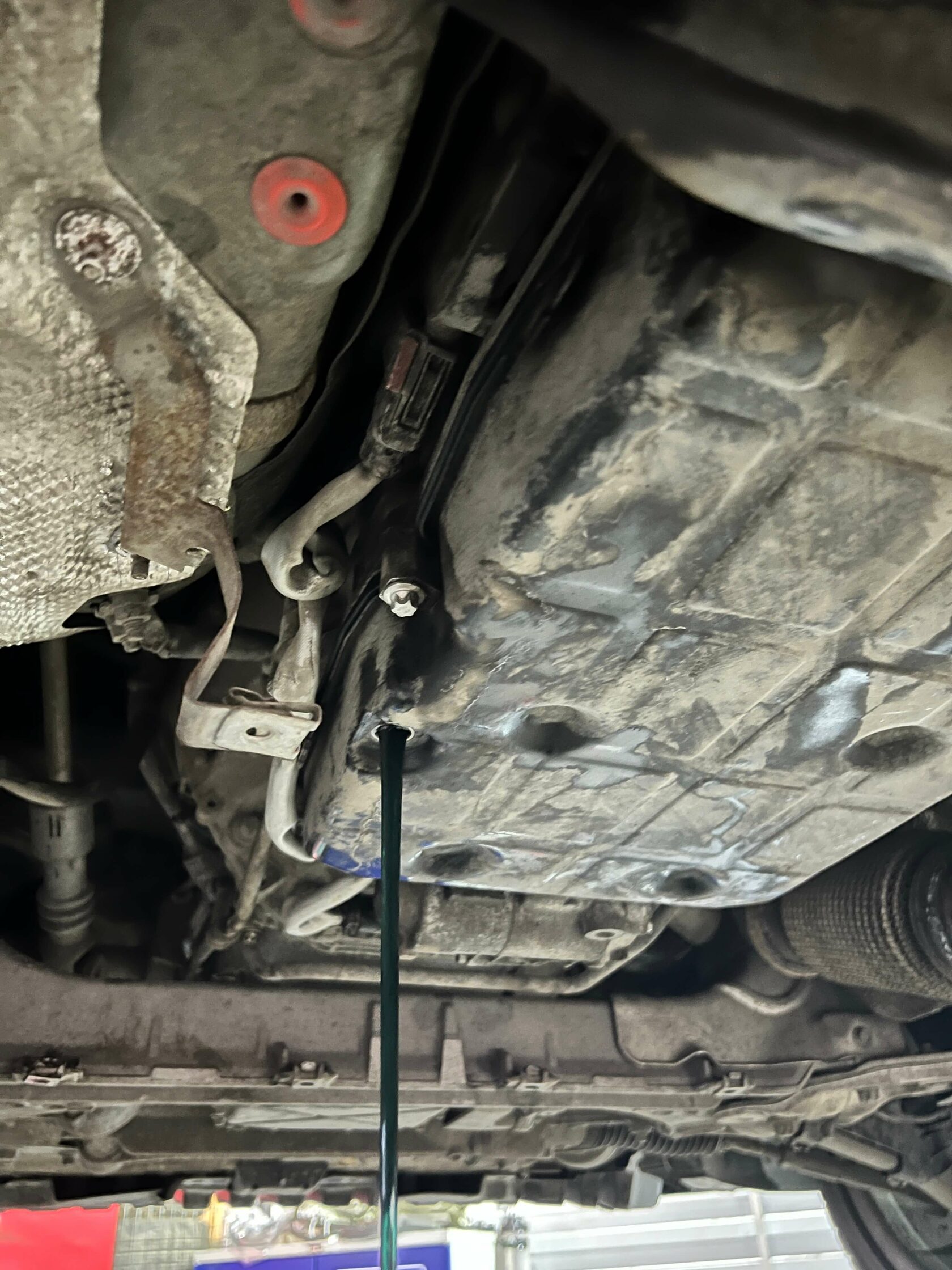 Выставление уровня масла 7G-Tronic