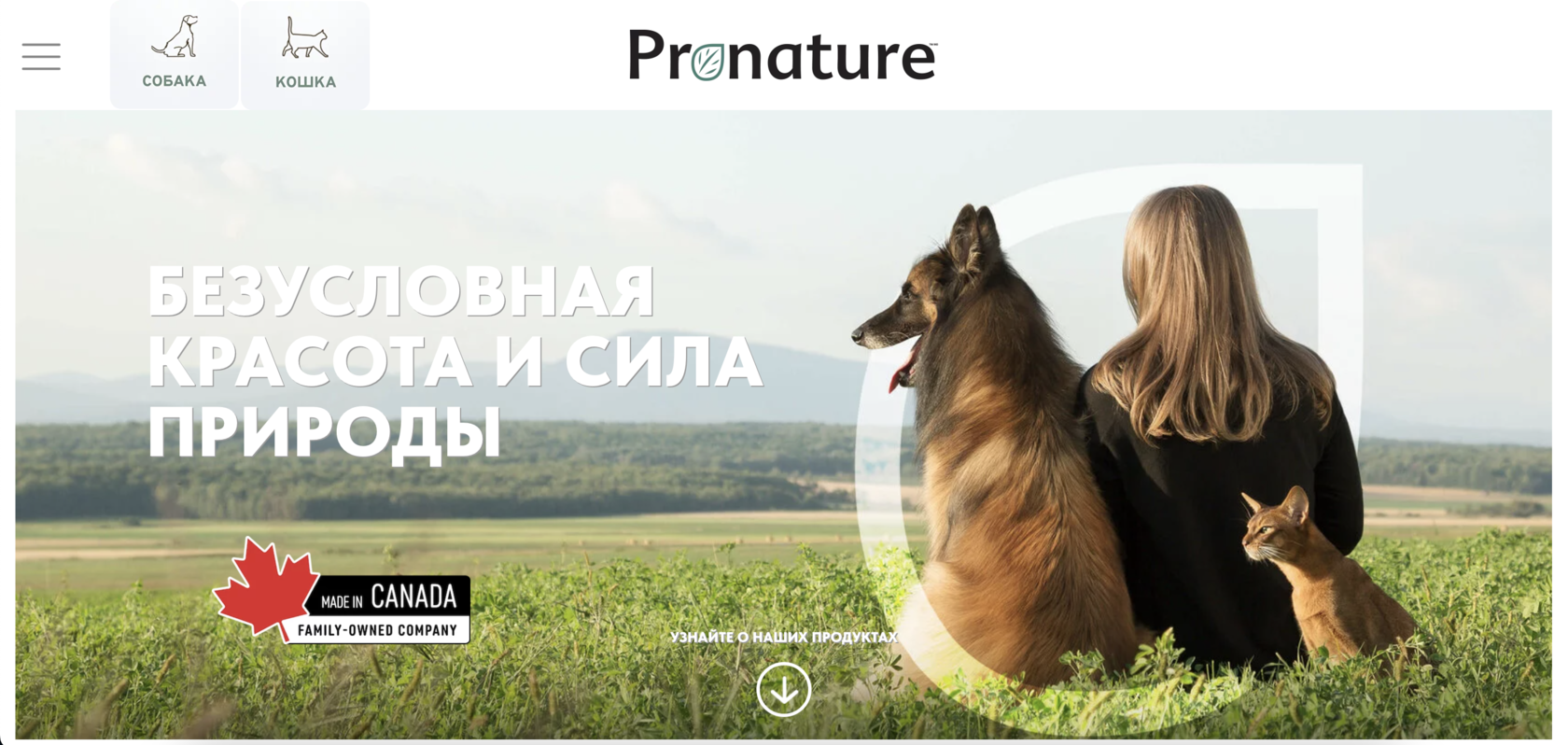 Pronature holistic - для кошек