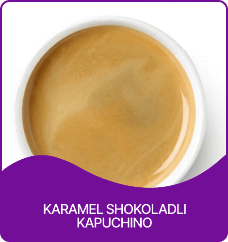 Karamel shokoladli kapuchino