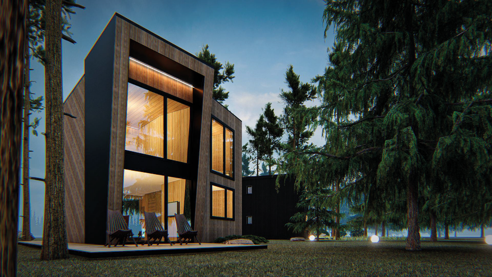 коттедж на озере