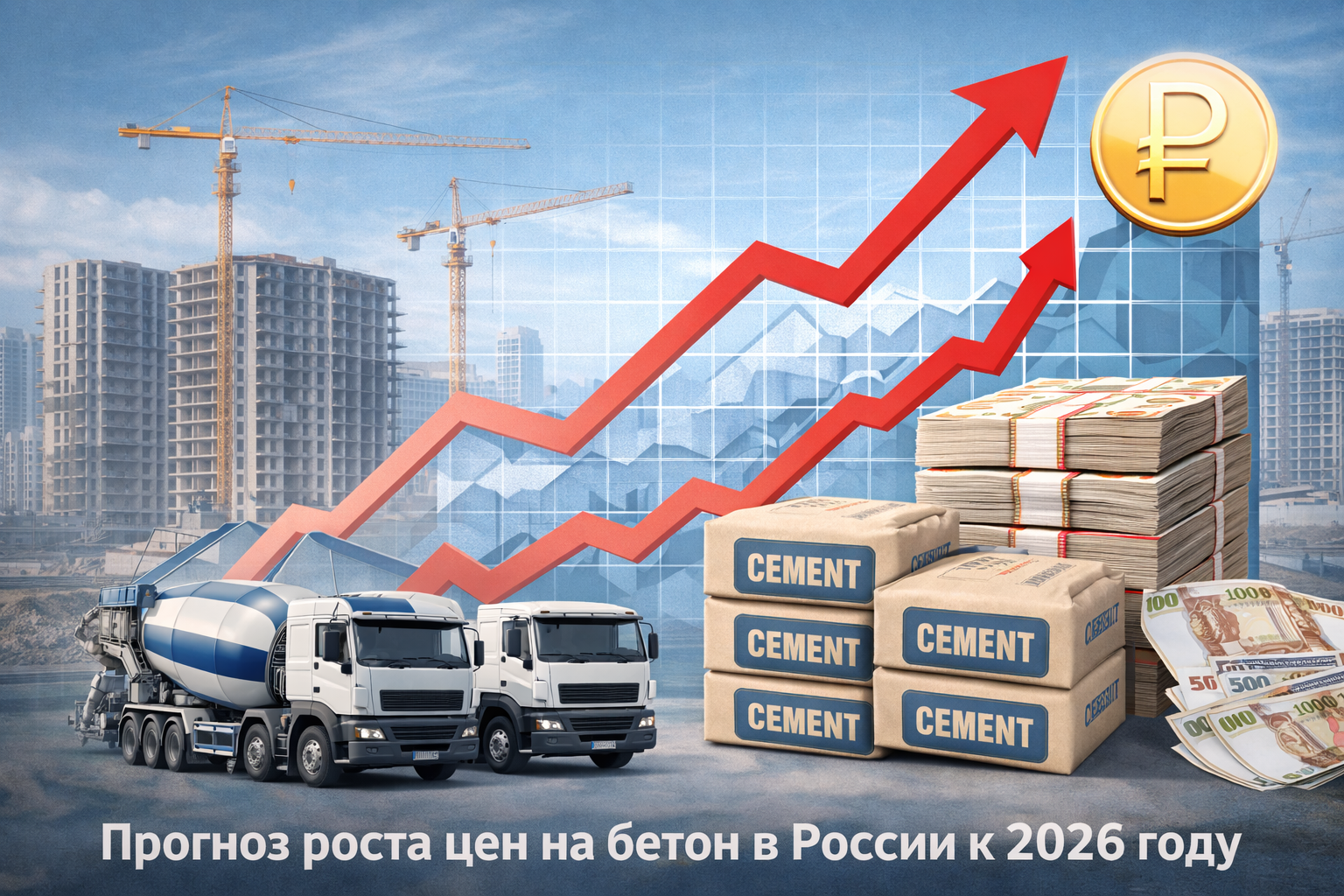 Прогноз цен на бетон в 2026 году