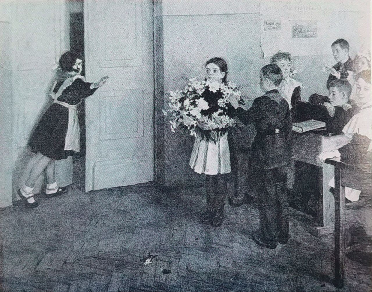 Юбилей учительницы, 1954 г.
