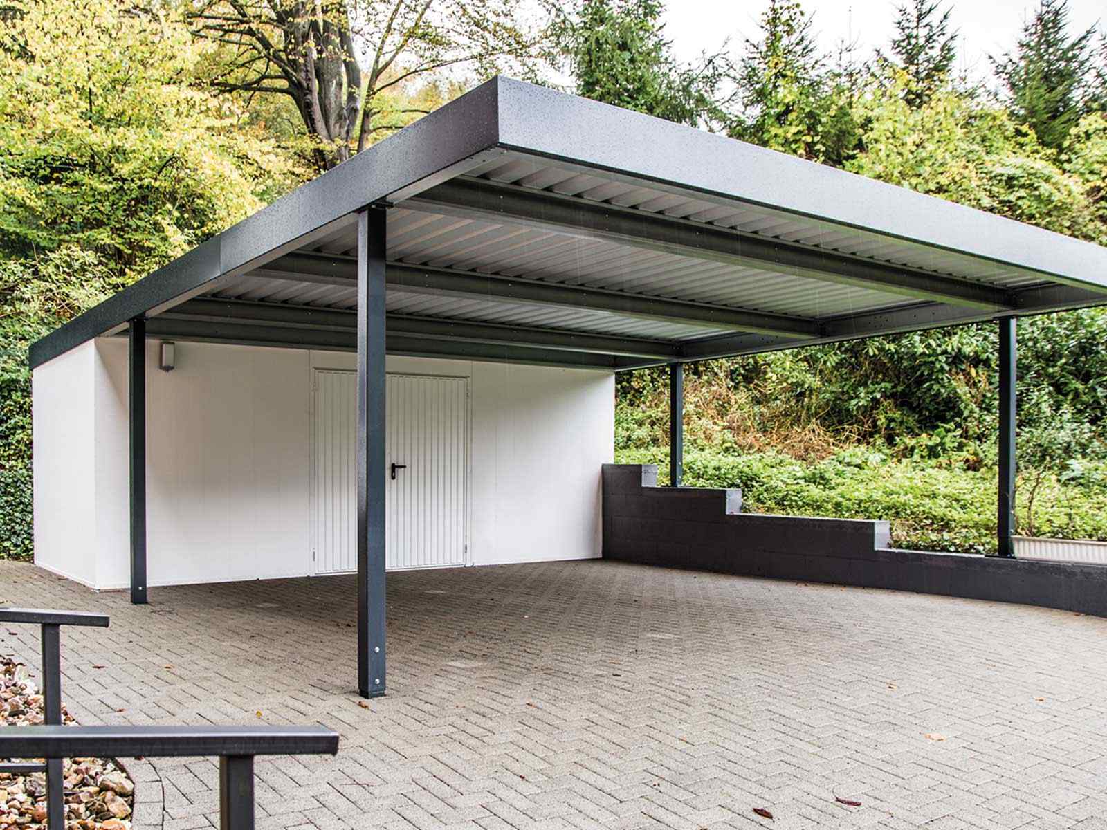 Плоский навес для авто. Навесы Carport. Автонавес односкатный хайтек. Навес с плоской крышей. Навес для авто с плоской крышей.