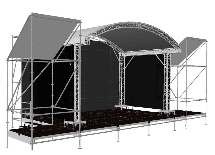 Конструкция сцены. Prolyte Arc Roof 6x4. Сценический комплекс Prolyte Arc Roof 6x4 м. Сцена Prolyte. Арочная сцена 6х4м Prolyte.