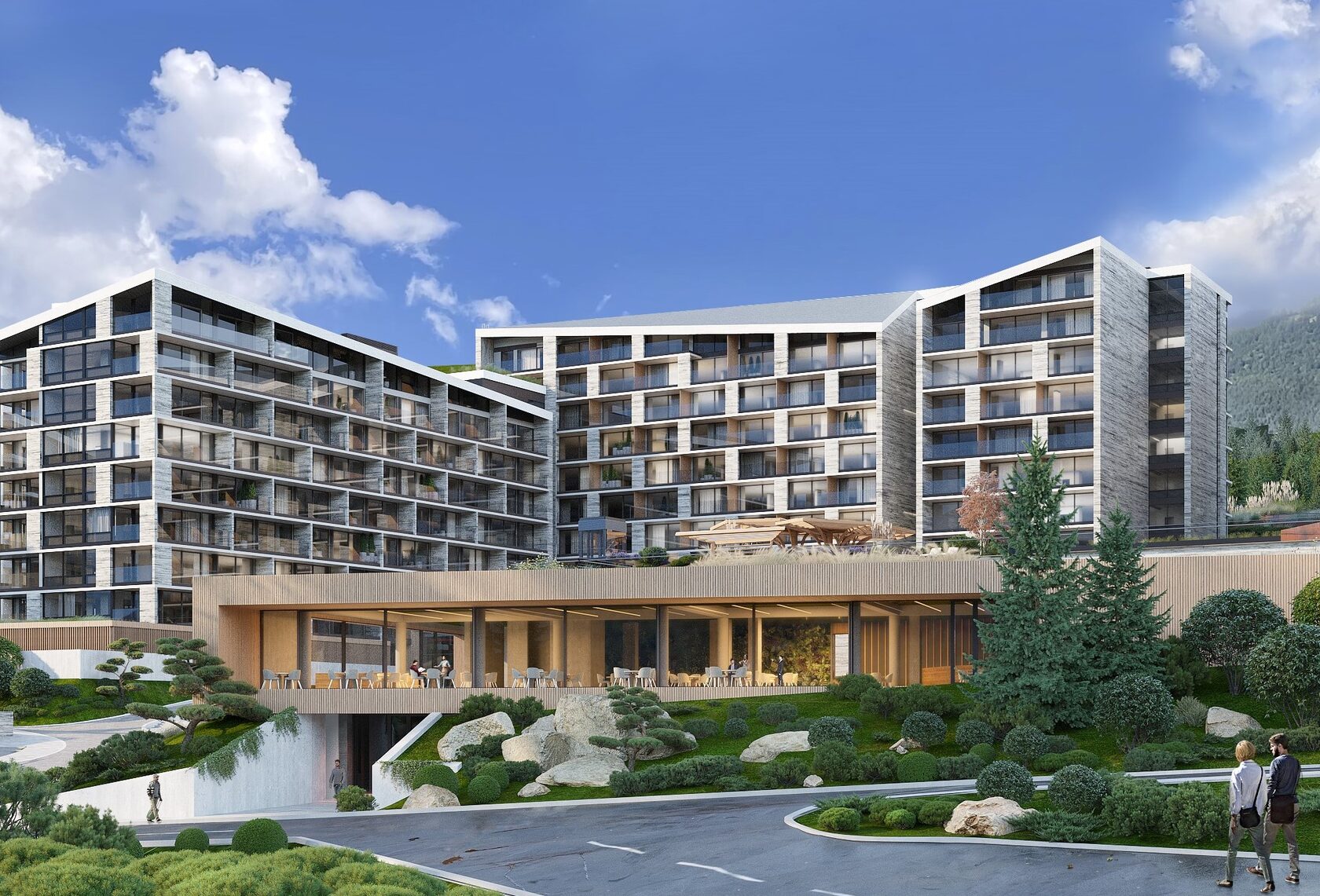 Визуализация отеля Поляна Пик