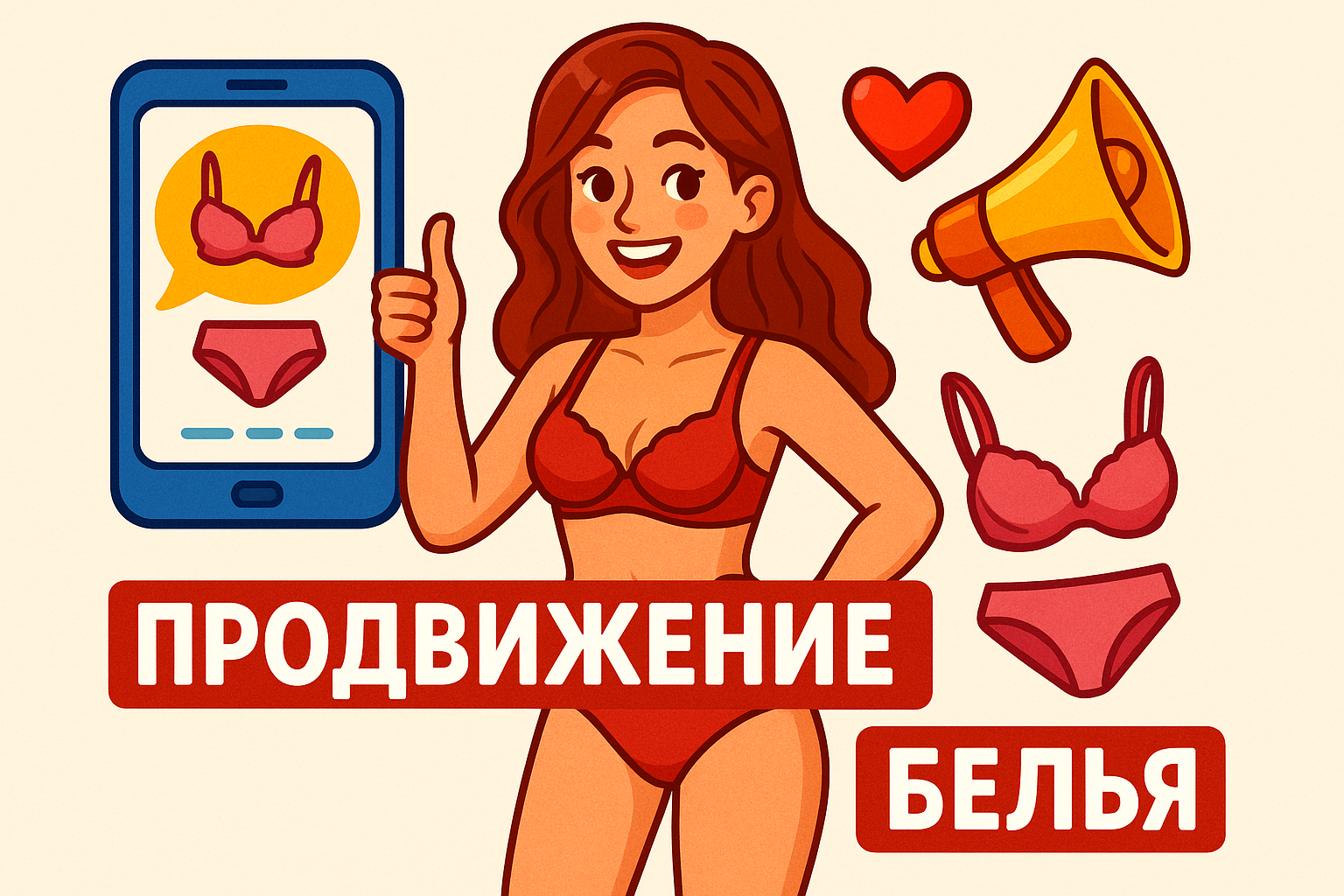 продвижение, реклама нижнего белья