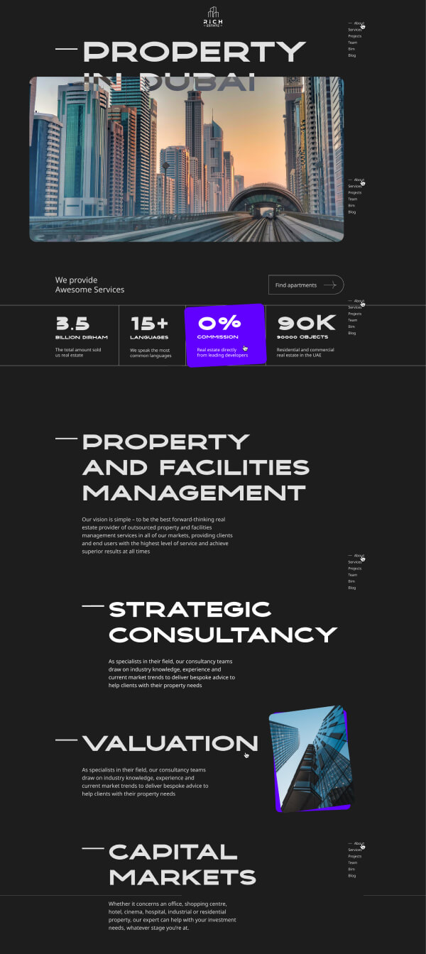 дизайн сайта недвижимость