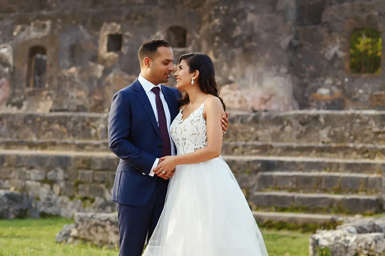 Fort Jesus Mombasa Couple Portraits With Ocean Light Backdrop