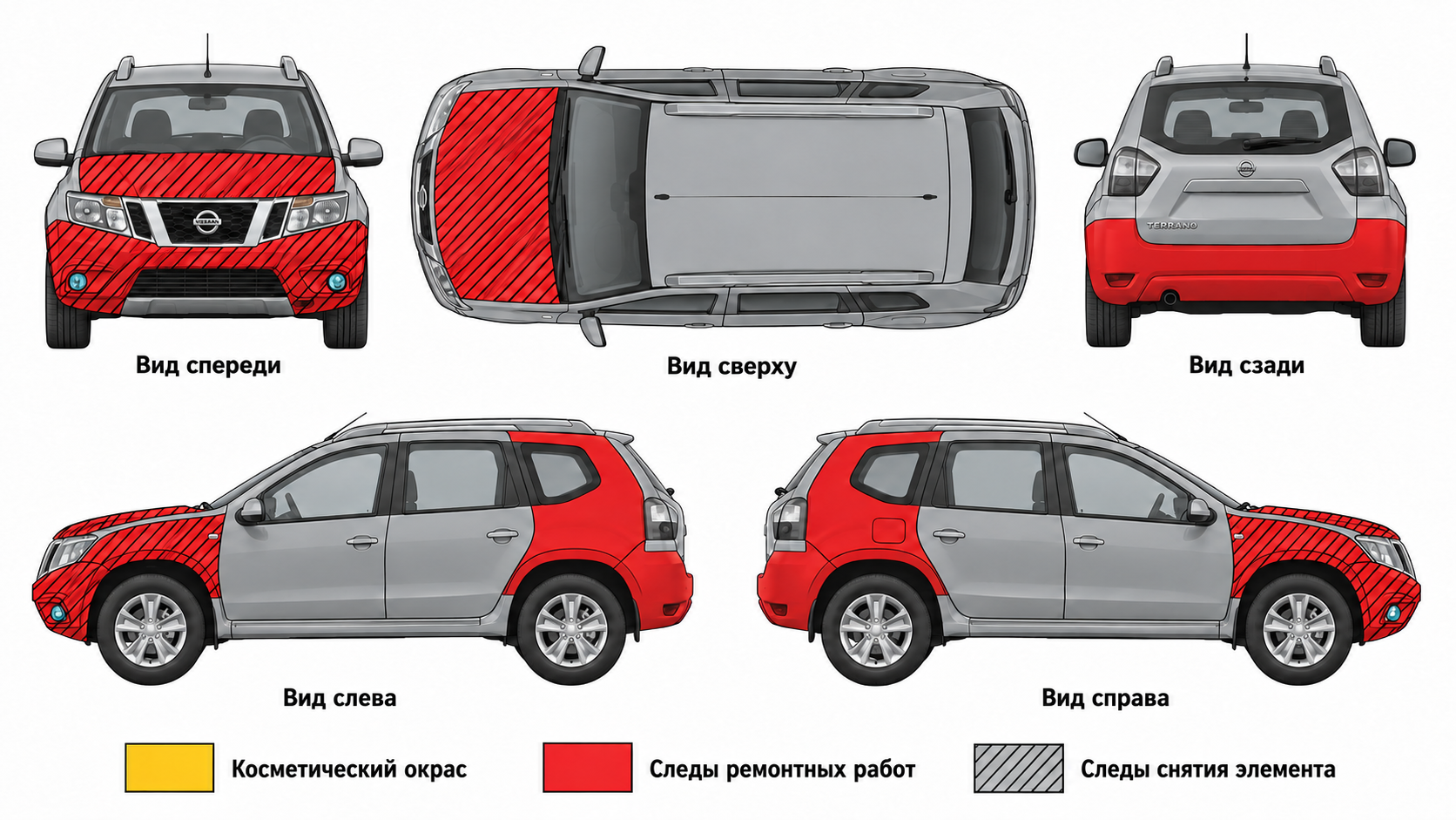 Карта ЛКП Nissan Terrano