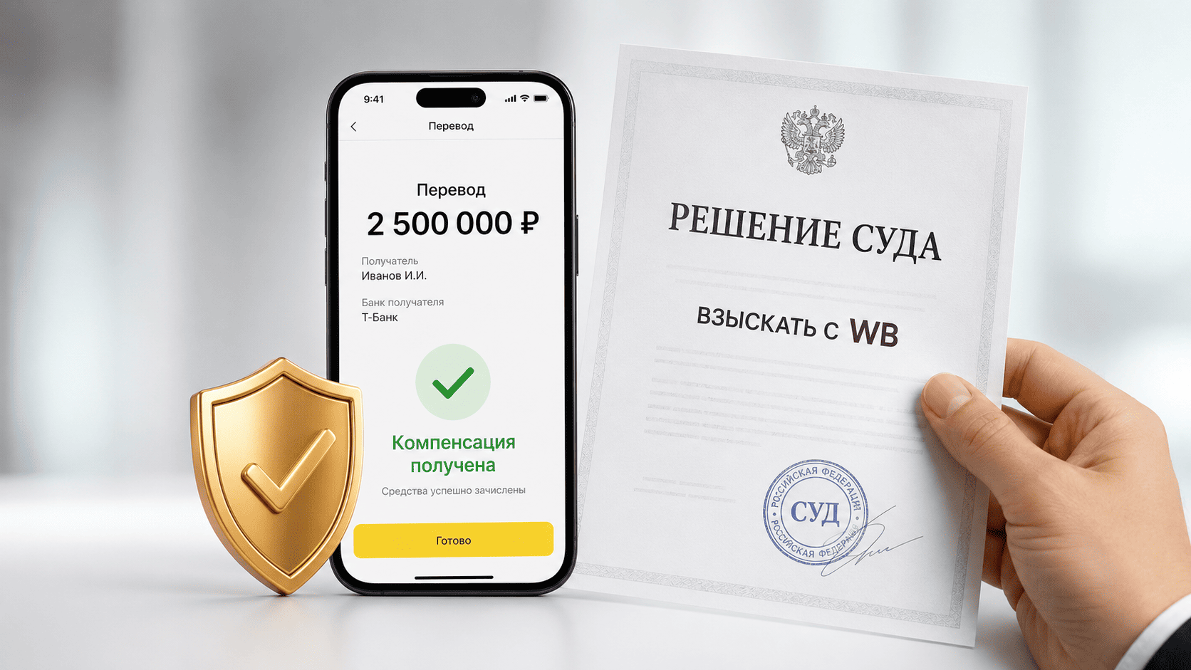 Компенсация за сгоревший товар