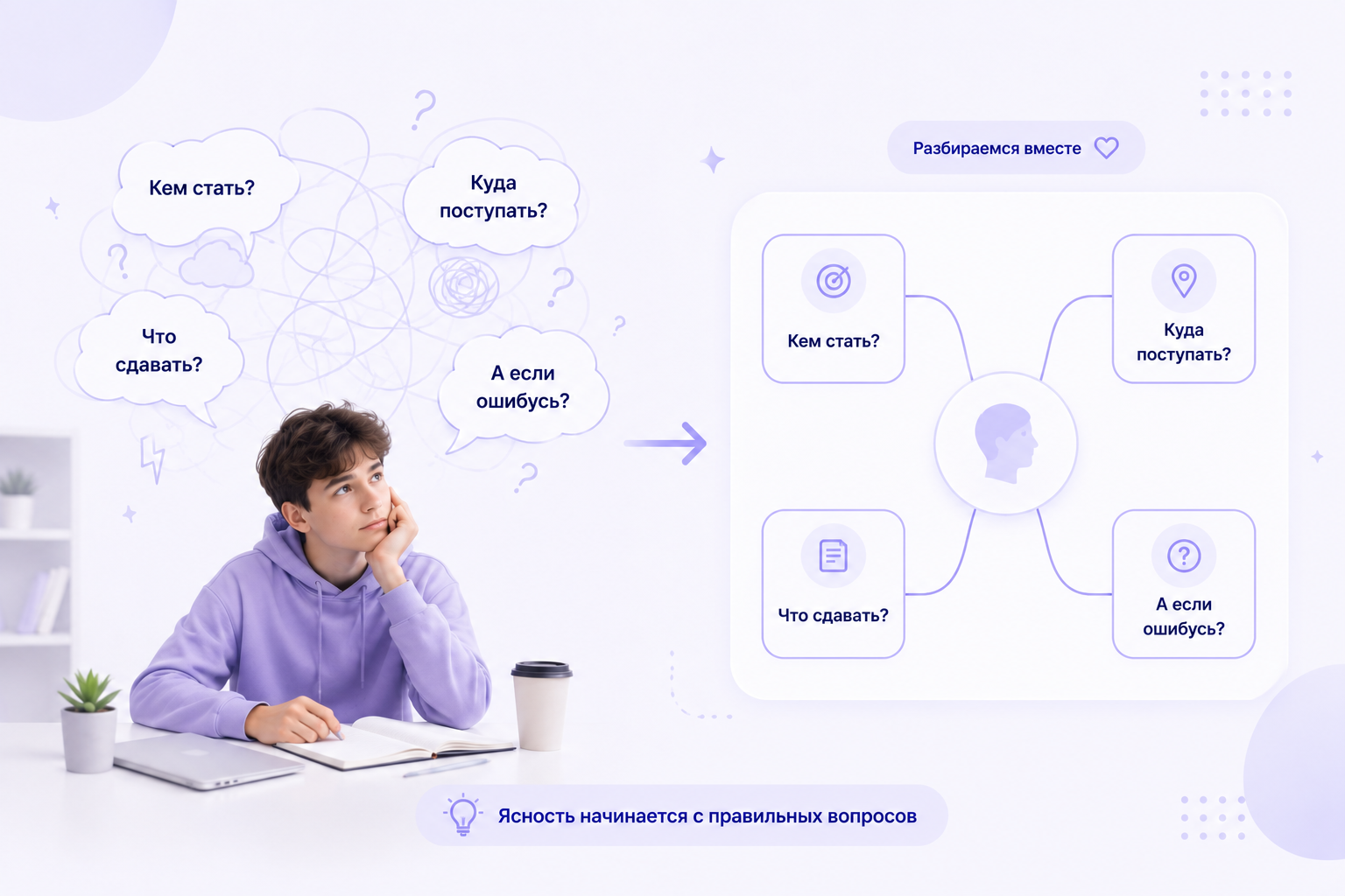 Подросток выбирает будущую профессию и предметы ЕГЭ: как определиться с направлением обучения, поступлением в вуз и образовательным маршрутом без страха ошибиться