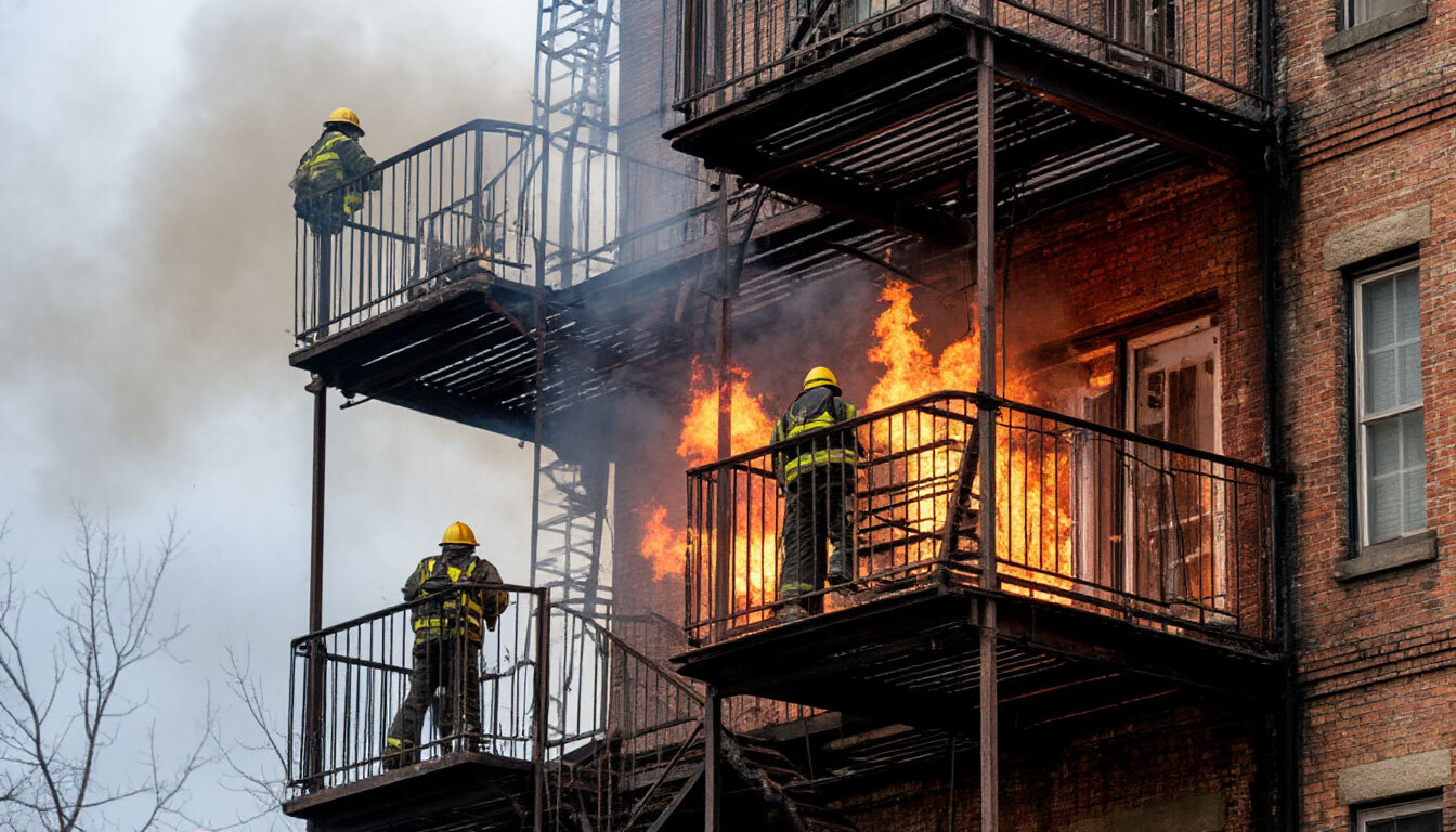 Эксплуатационные испытания пожарных лестниц