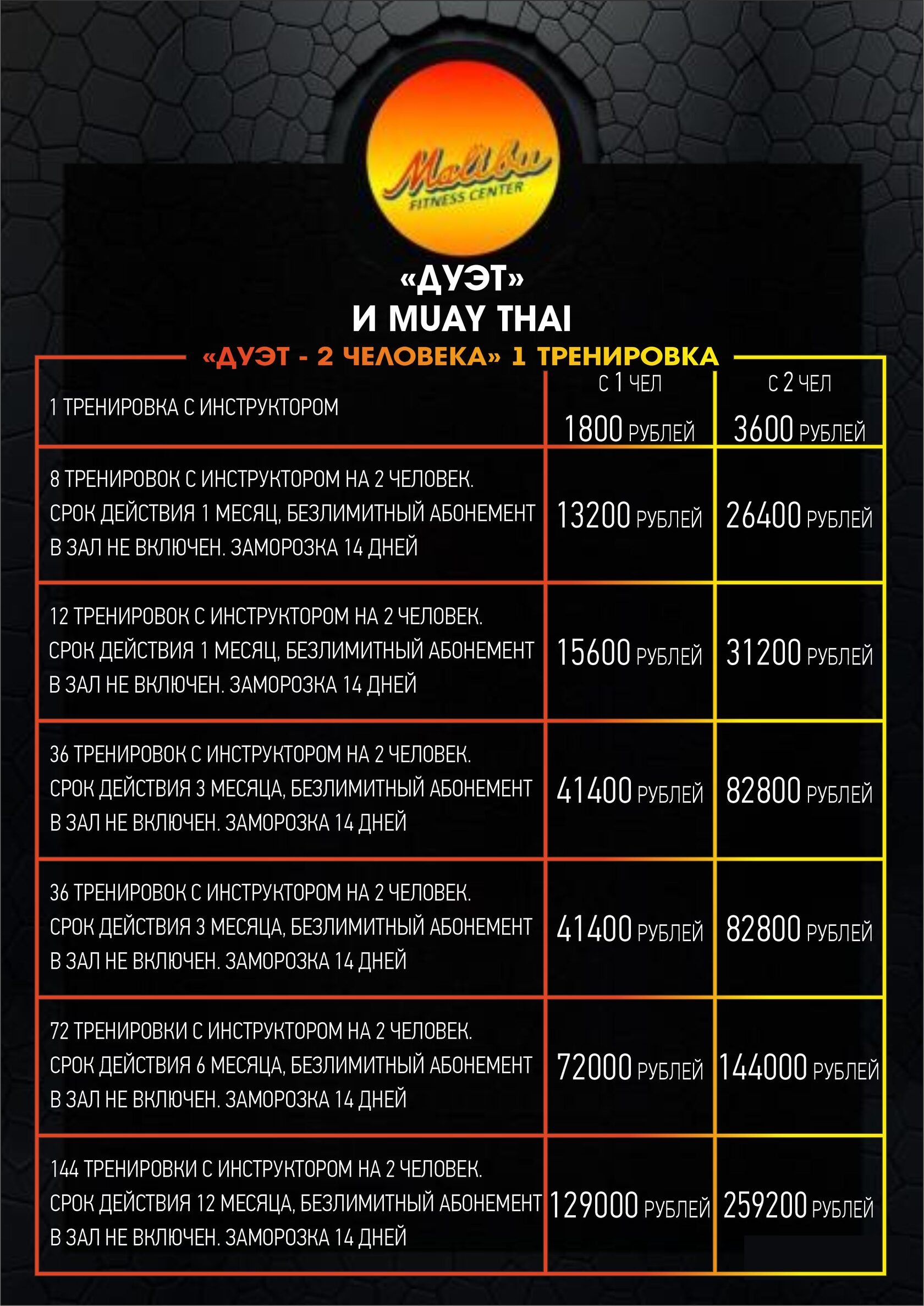 Парные тренировки