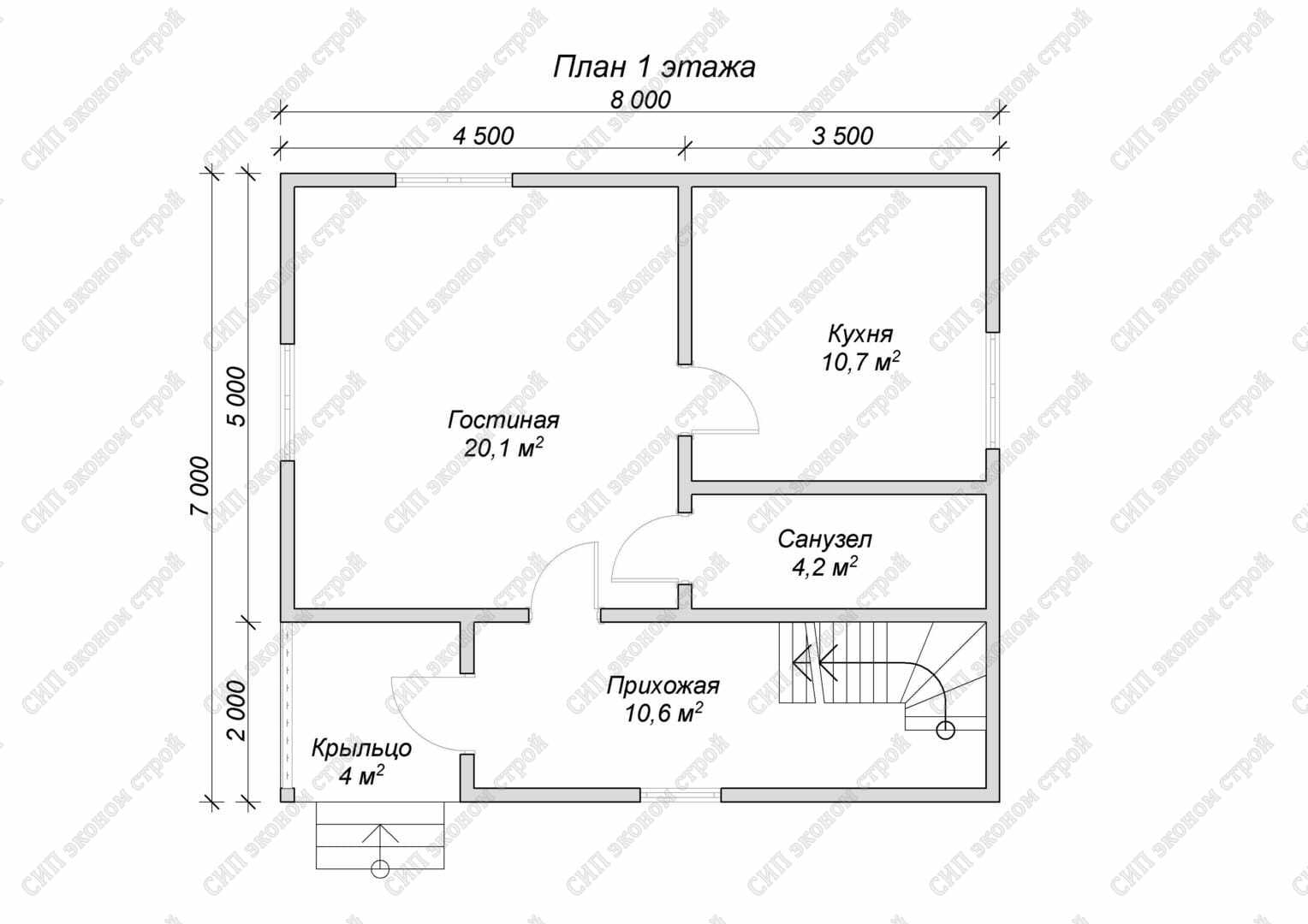 Проект дома кд 44