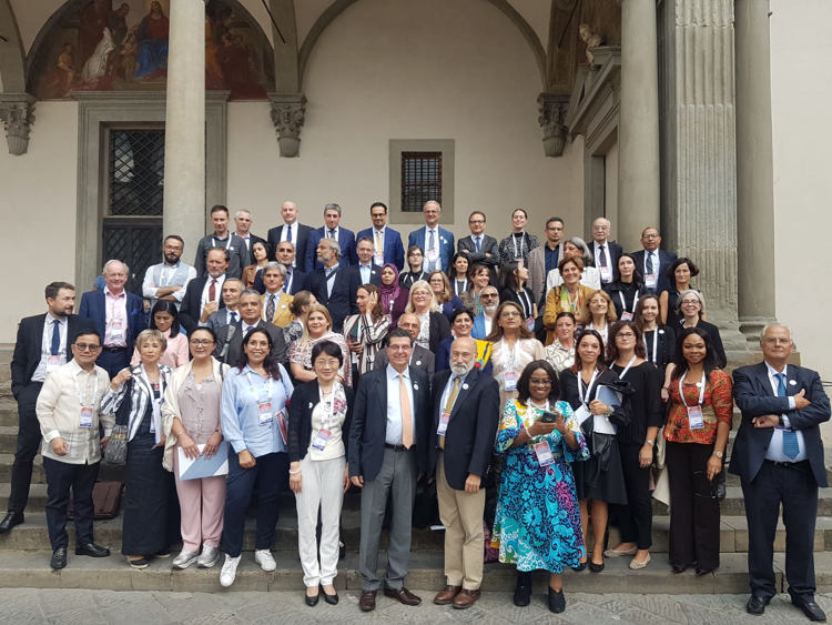 Speaker presenting at international conference