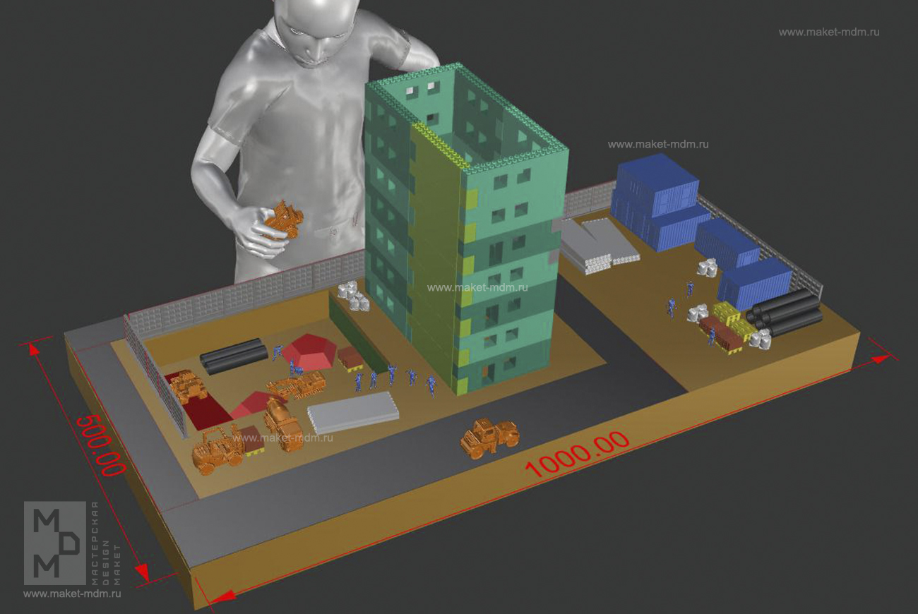 макет игры стройка