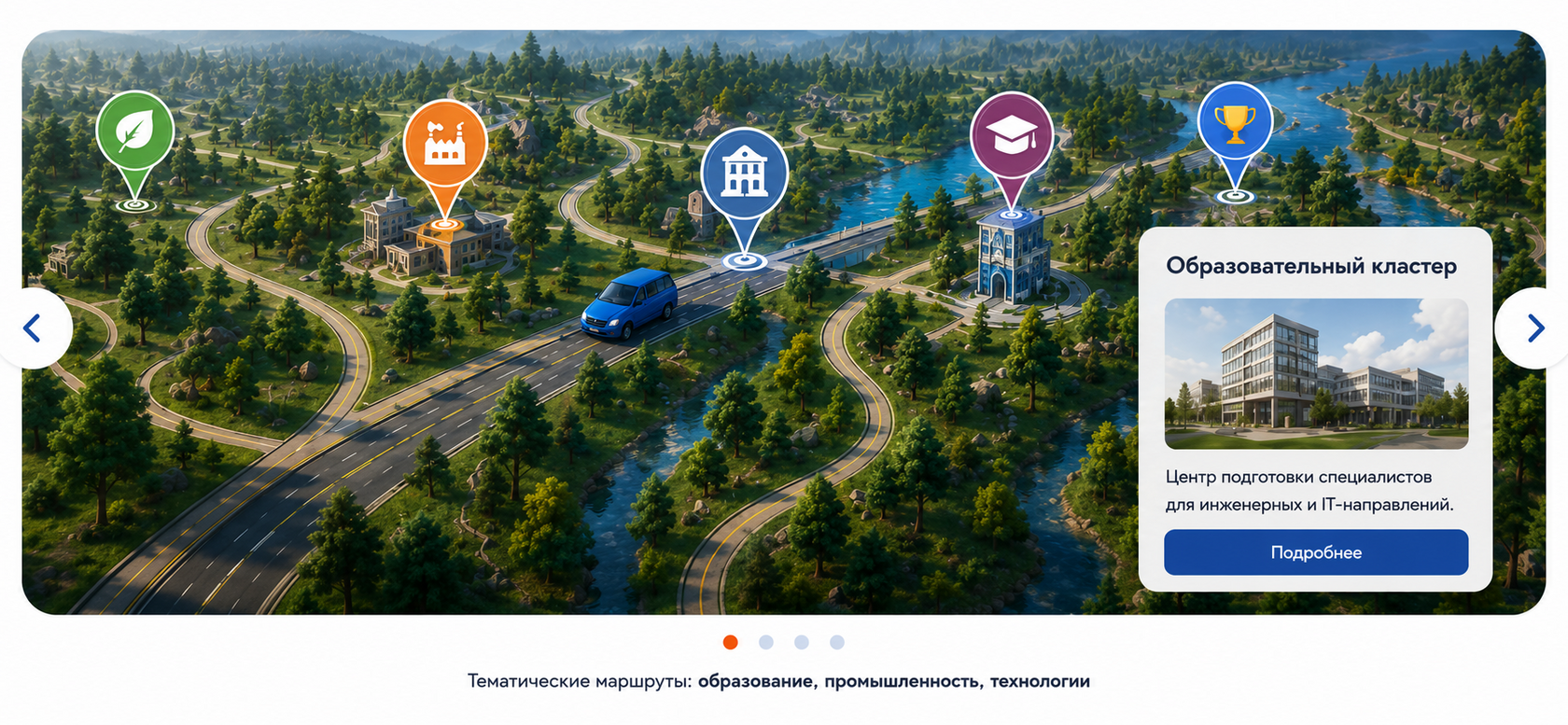 Расширение карты карьерного маршрута