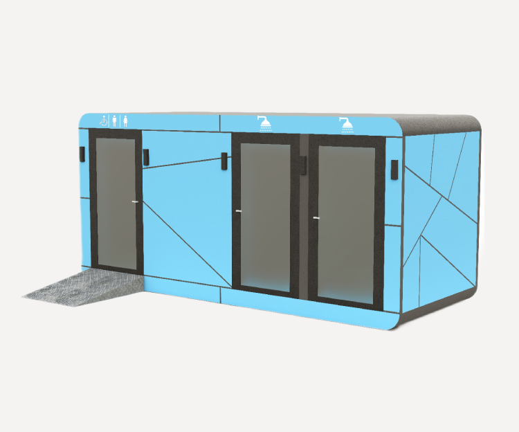 Автономные уличные туалетные модули для парка